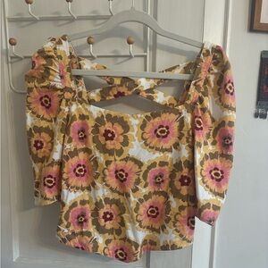 Free People Flower top